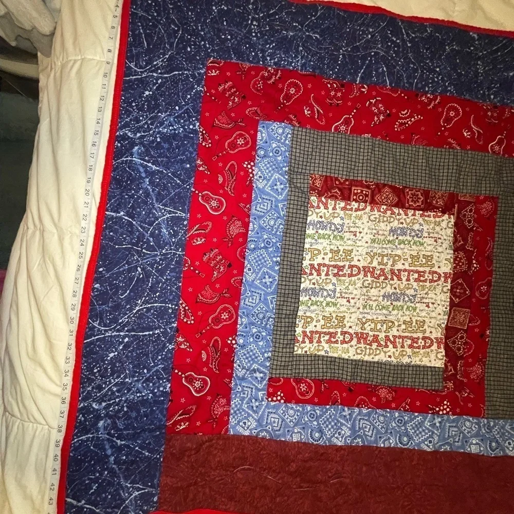 Cowboy Quilt for Toddlers or Baby